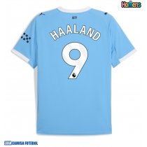 Camisa de Futebol Manchester City Erling Haaland #9 Equipamento Principal 2025-26 Manga Curta
